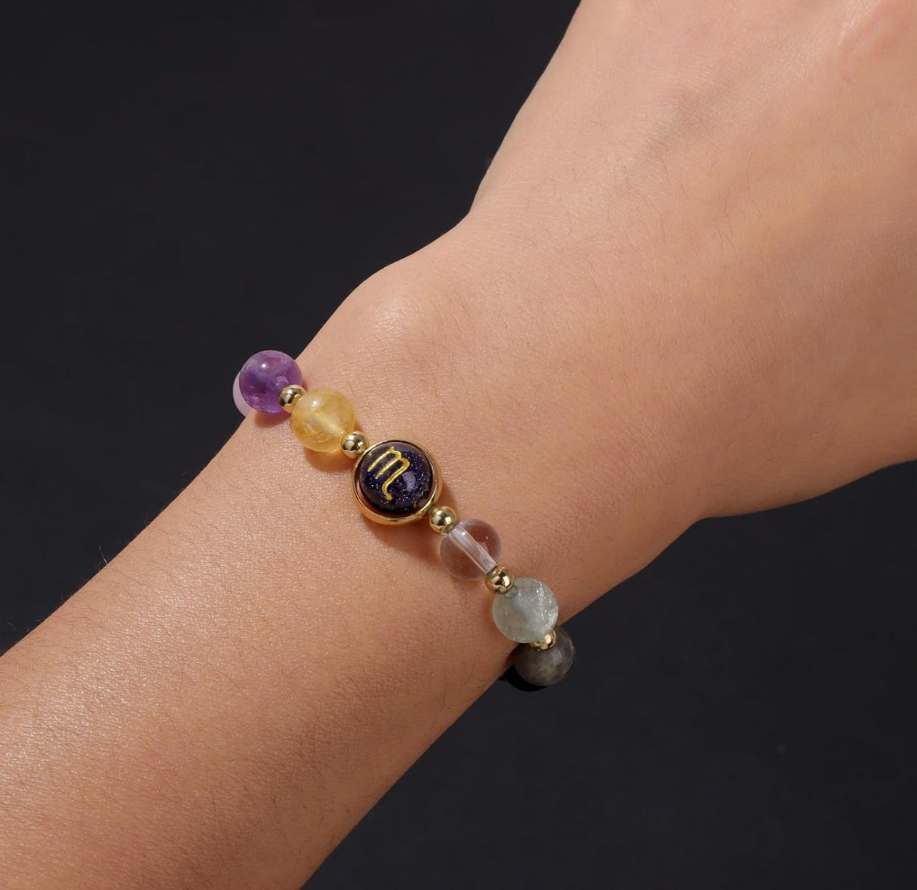 Scorpio Zodiac Crystal Bracelet