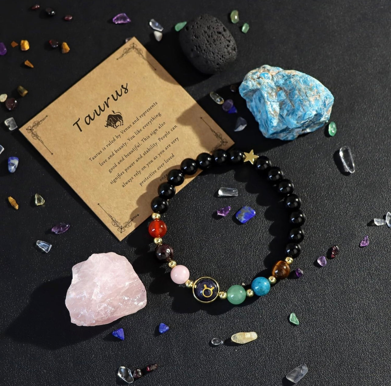 Taurus Zodiac Crystal Bracelet
