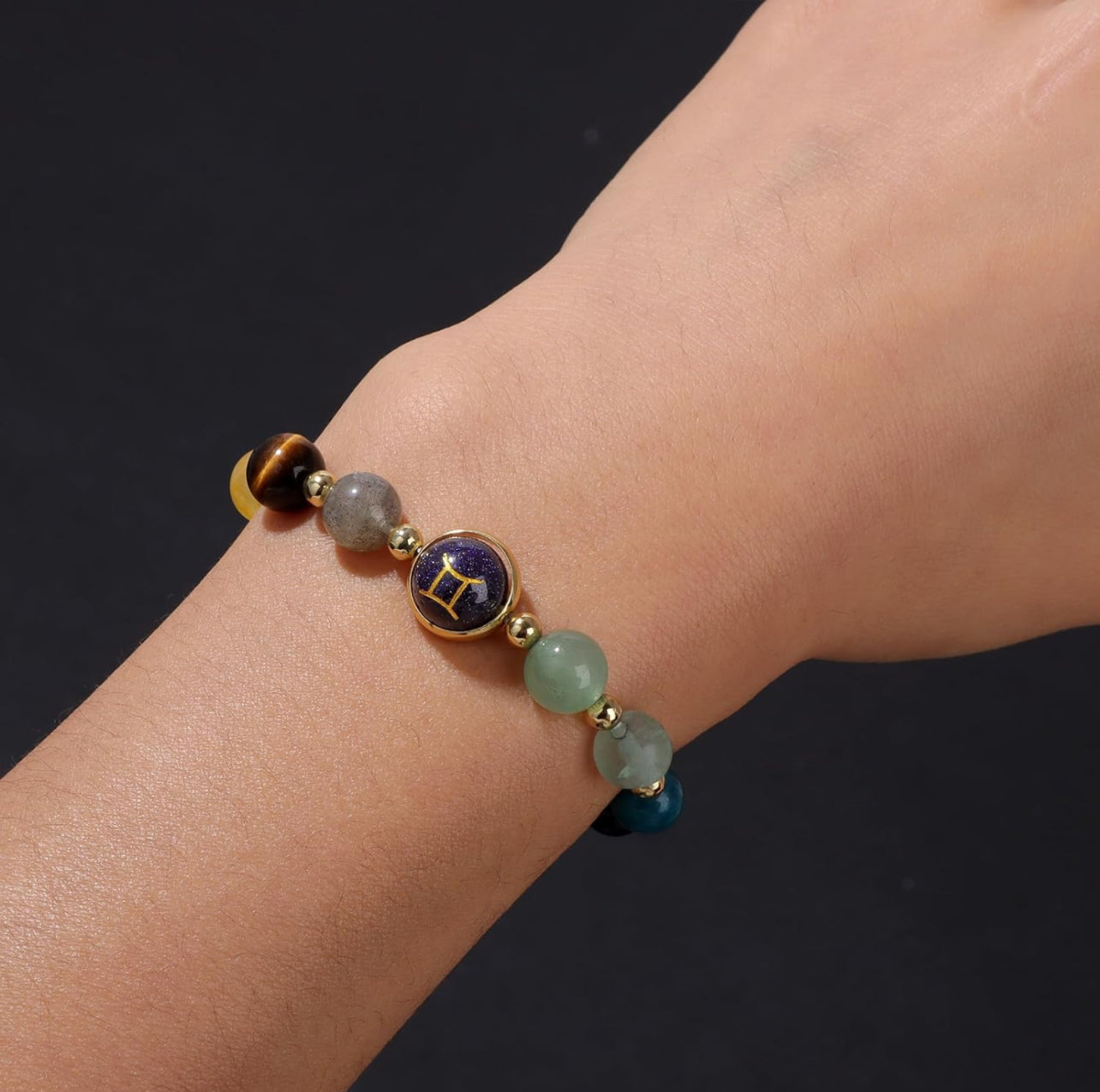 Gemini Zodiac Crystal Bracelet