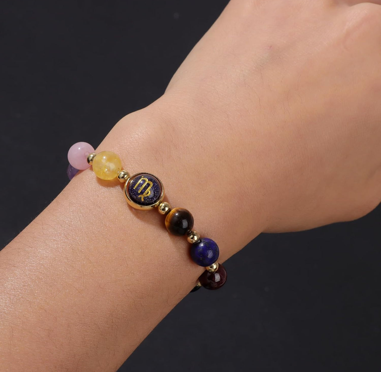 Virgo Zodiac Crystal Bracelet
