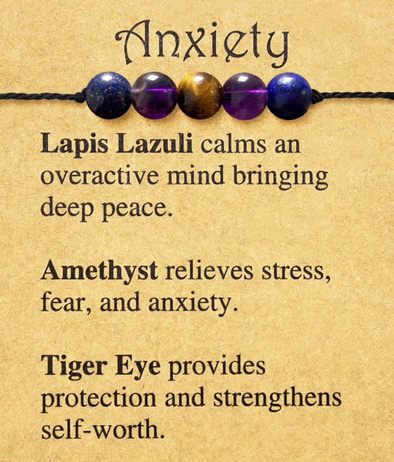 Anxiety Support Crystal Bracelet