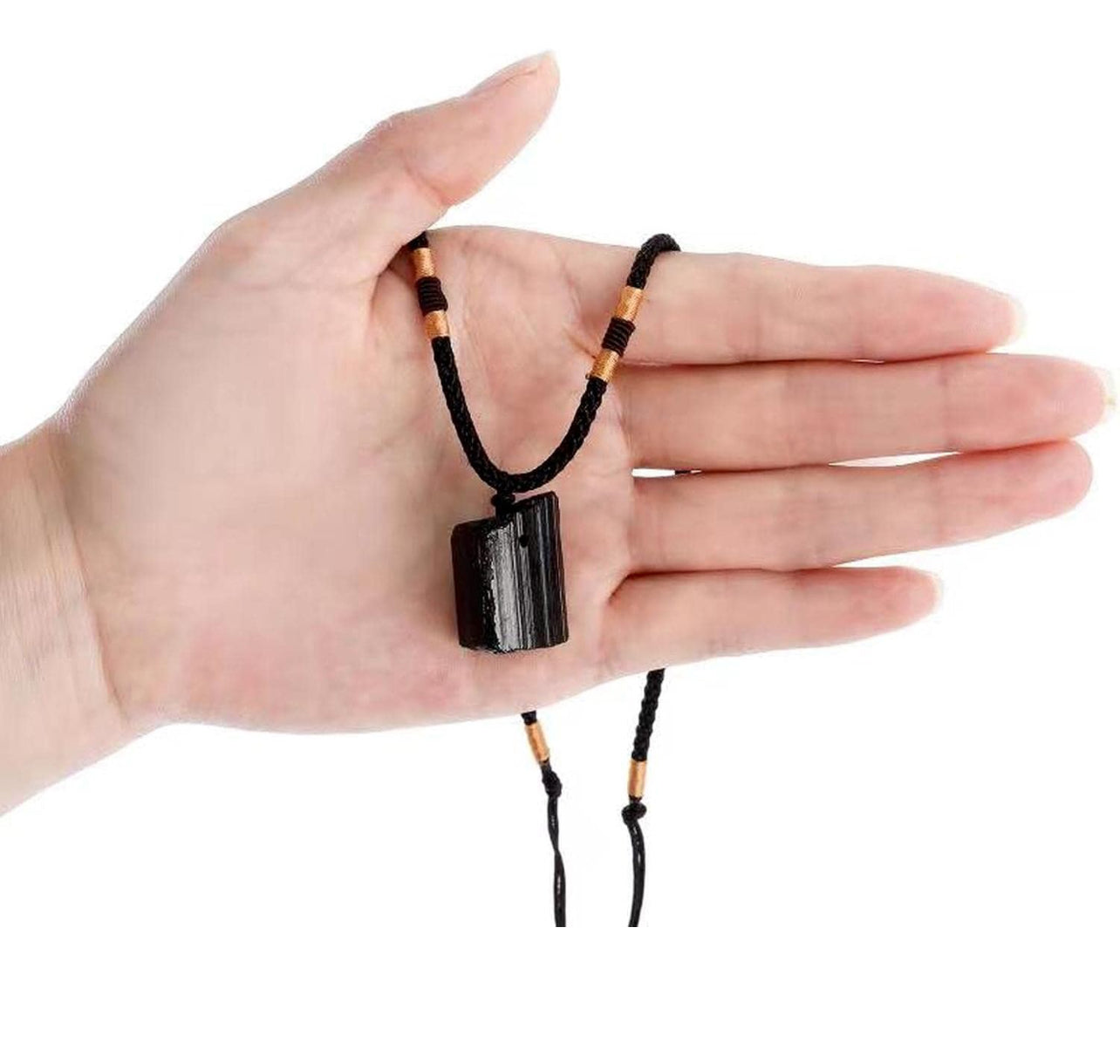 Black Tourmaline Protection Crystal Necklace
