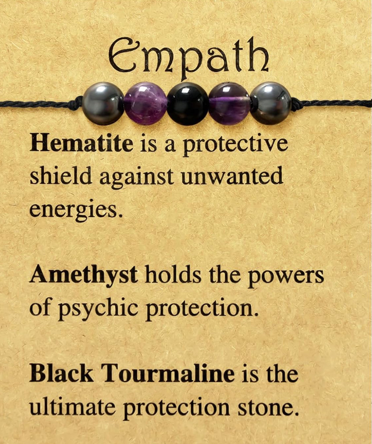 Empath Protection Crystal Bracelet