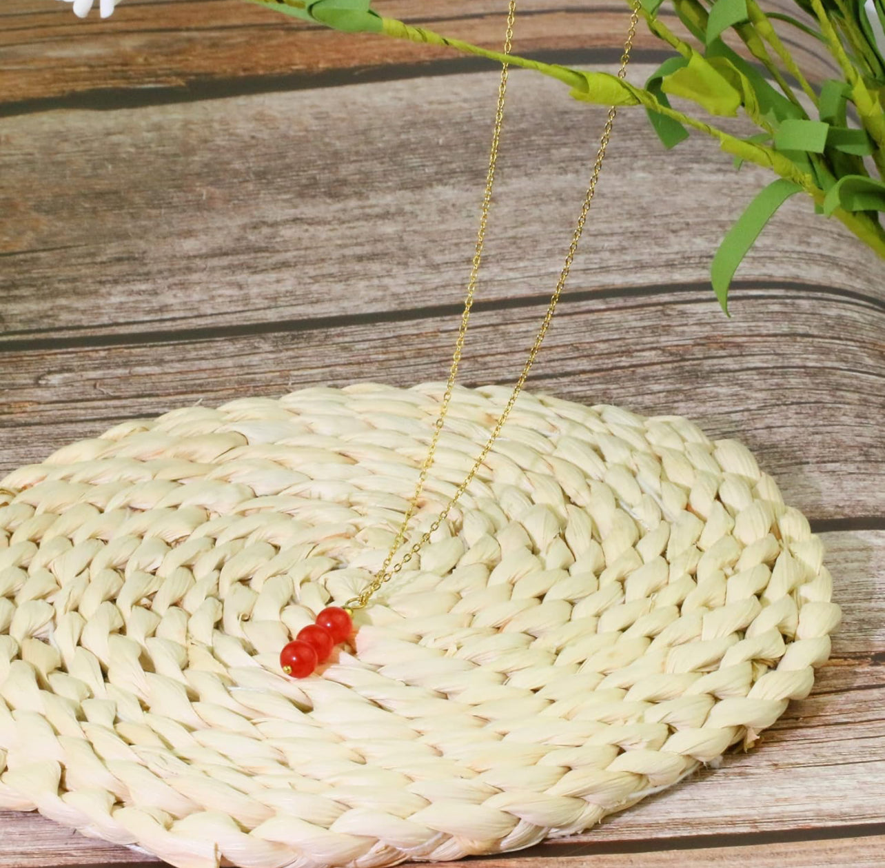 Red Carnelian Crystal Necklace