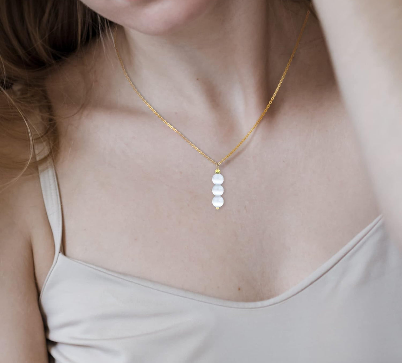 White Moonstone Crystal Bracelet