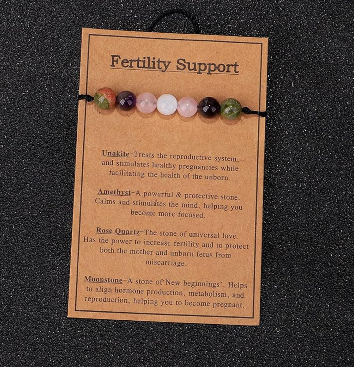 Fertility Support Crystal Brac