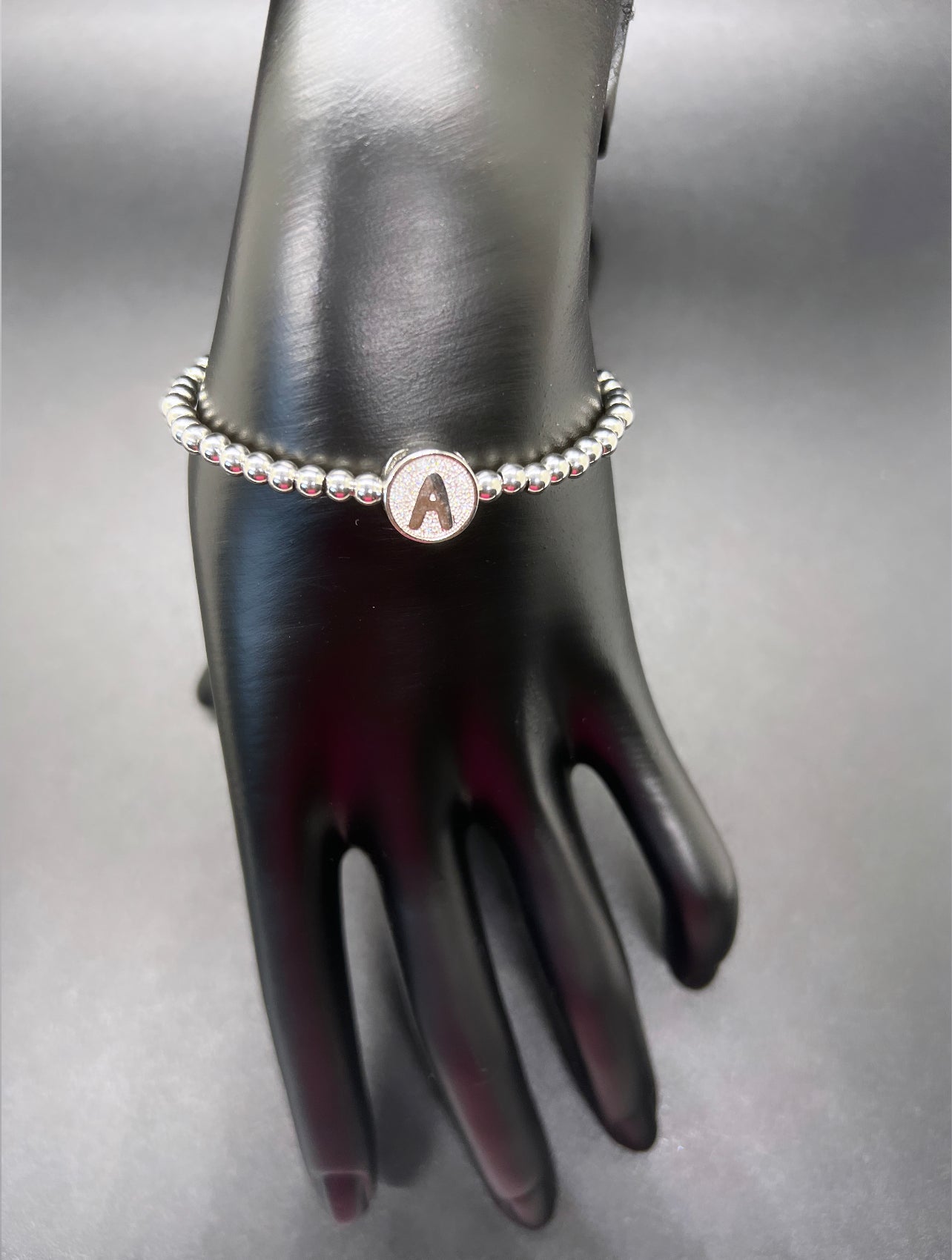 Silver Letter Manifestation Bracelet