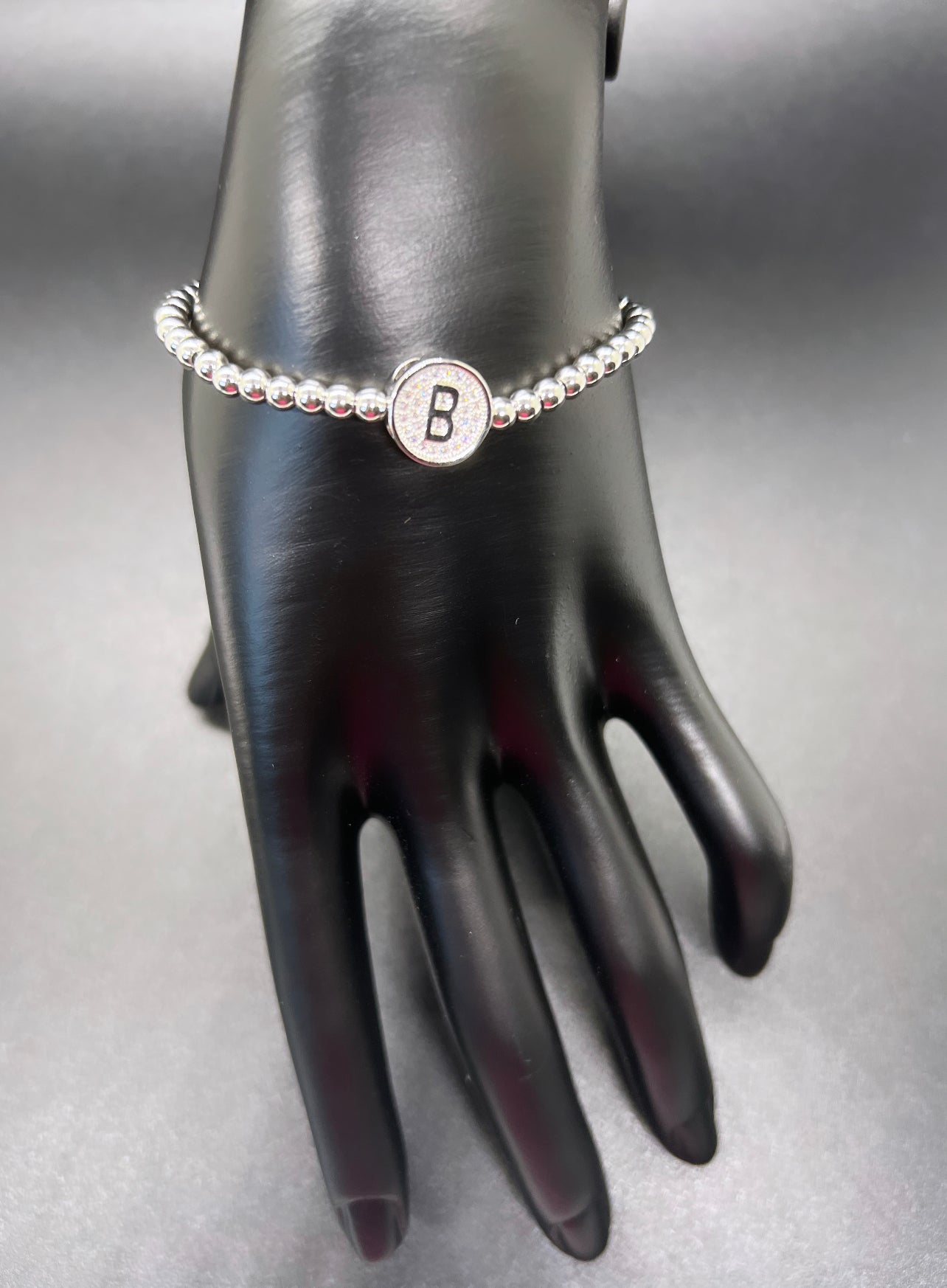 Silver Letter Manifestation Bracelet