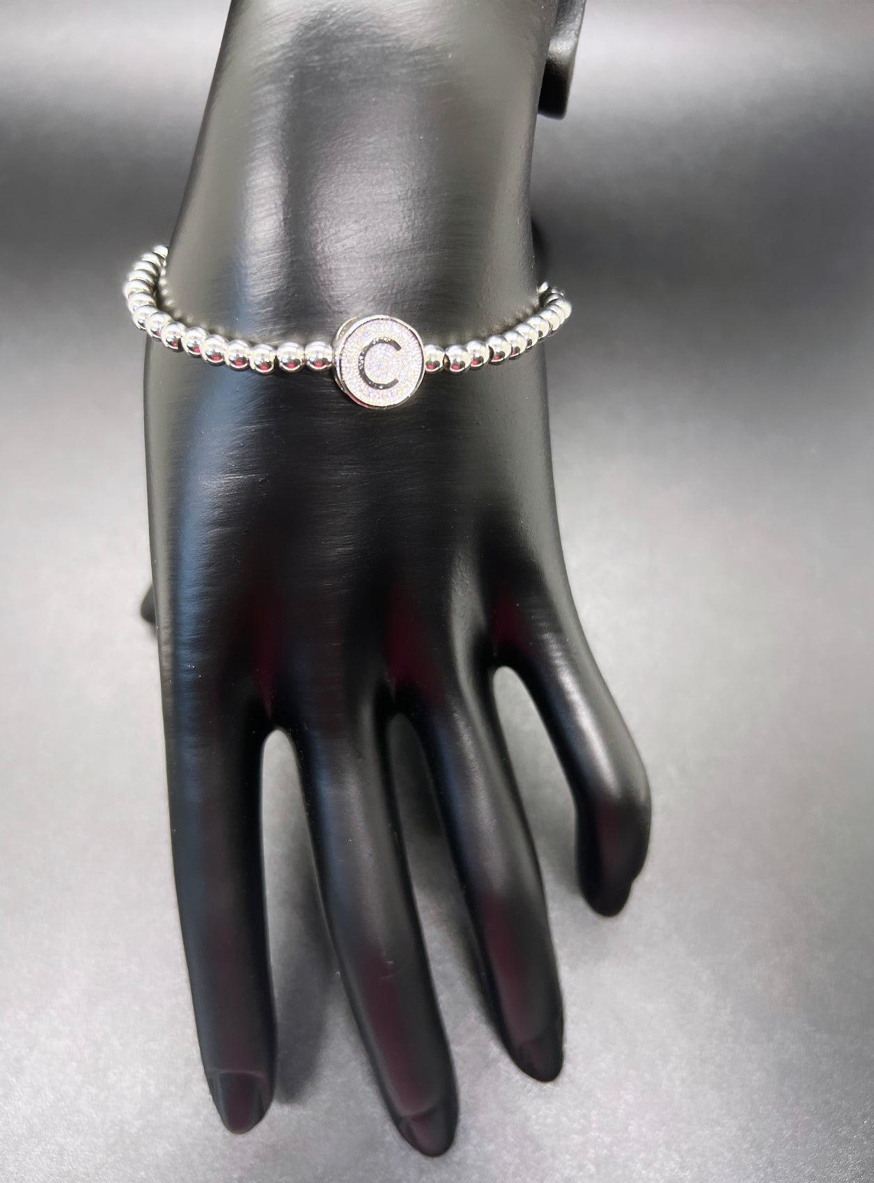 Silver Letter Manifestation Bracelet