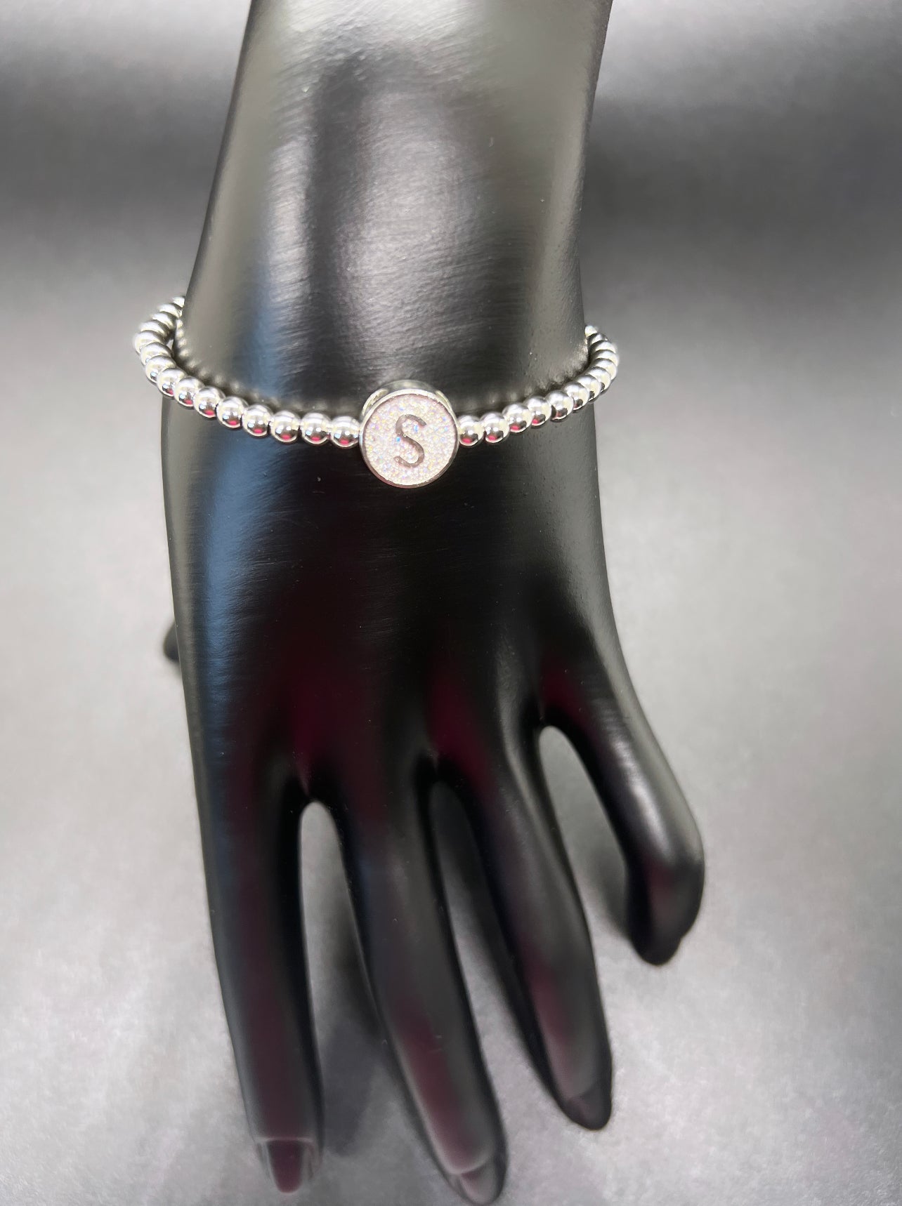 Silver Letter Manifestation Bracelet