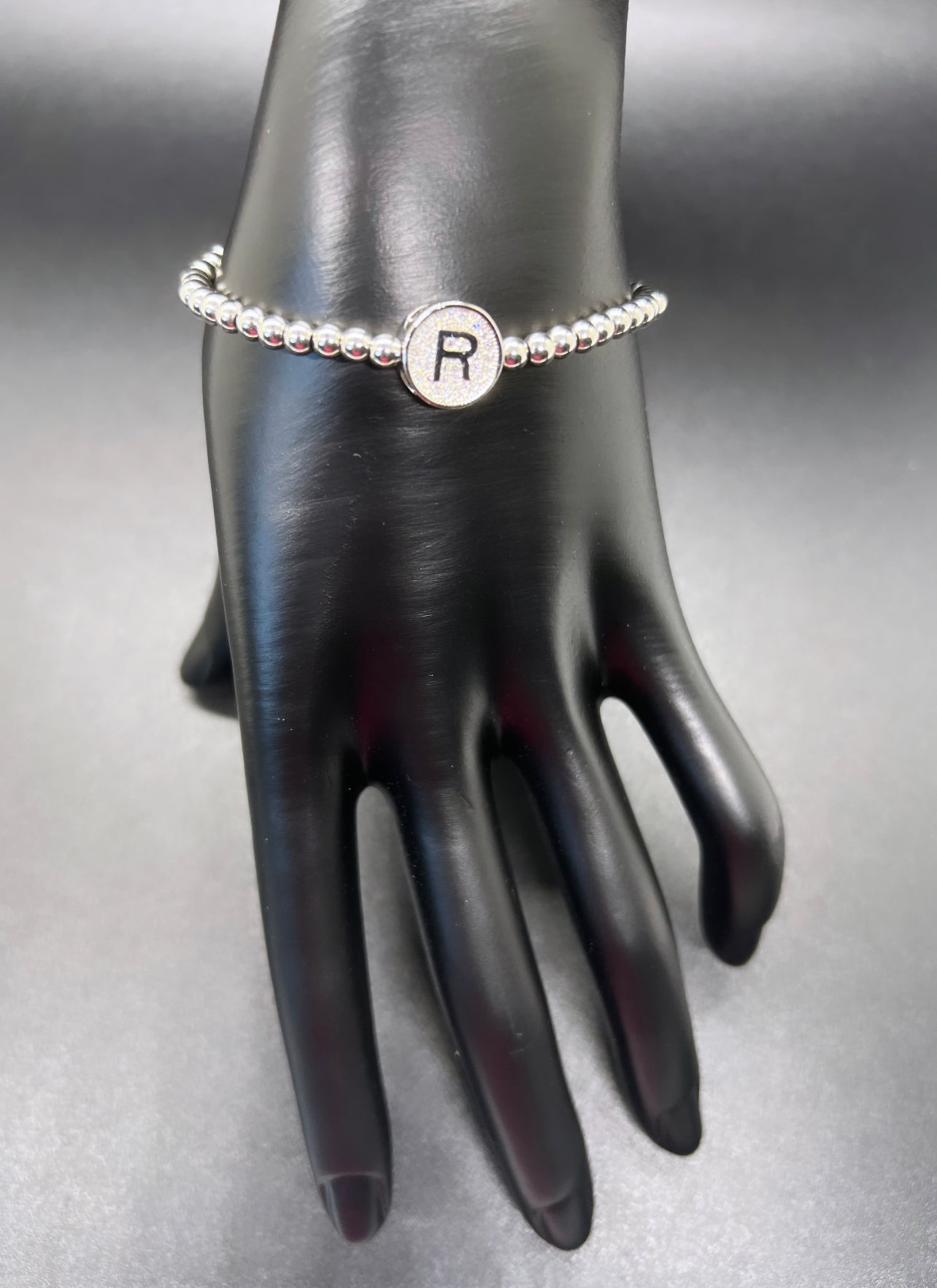 Silver Letter Manifestation Bracelet