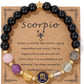 Scorpio Zodiac Crystal Bracelet