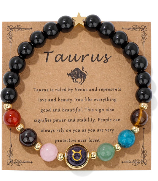 Taurus Zodiac Crystal Bracelet