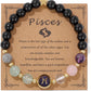 Pisces Zodiac Crystal Bracelet