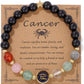 Cancer Zodiac Crystal Bracelet