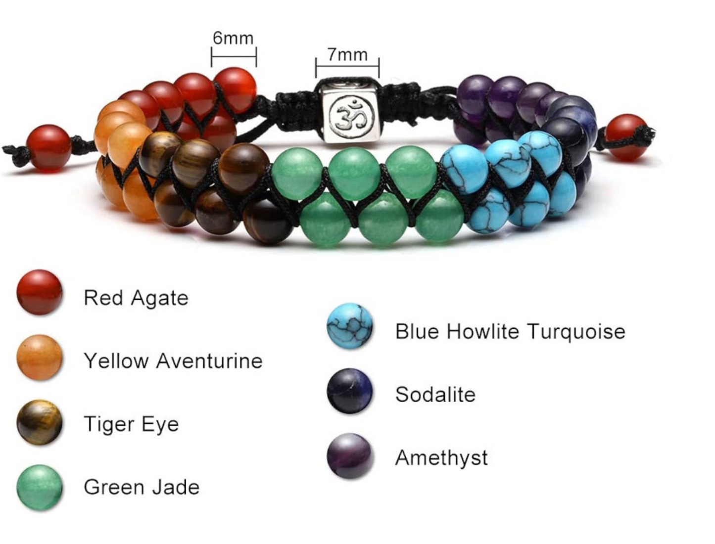 Chakra Alignment 7 Crystal Bracelet