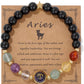 Aries Zodiac Crystal Bracelet