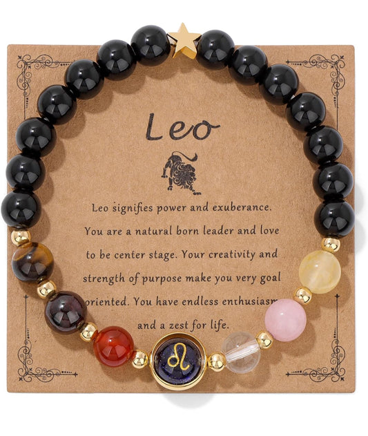 Leo Zodiac Crystal Bracelet
