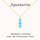 Aquamarine Crystal Necklace