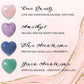 Heart Chakra Healing Crystal Necklace Set