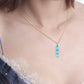 Aquamarine Crystal Necklace