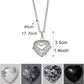 Healing Crystal Heart Shaped Necklace Set