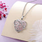 Heart Shaped Rose Quartz Necklace