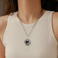 Healing Crystal Heart Shaped Necklace Set