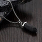 Black Lava Rock Energy Crystal Necklace