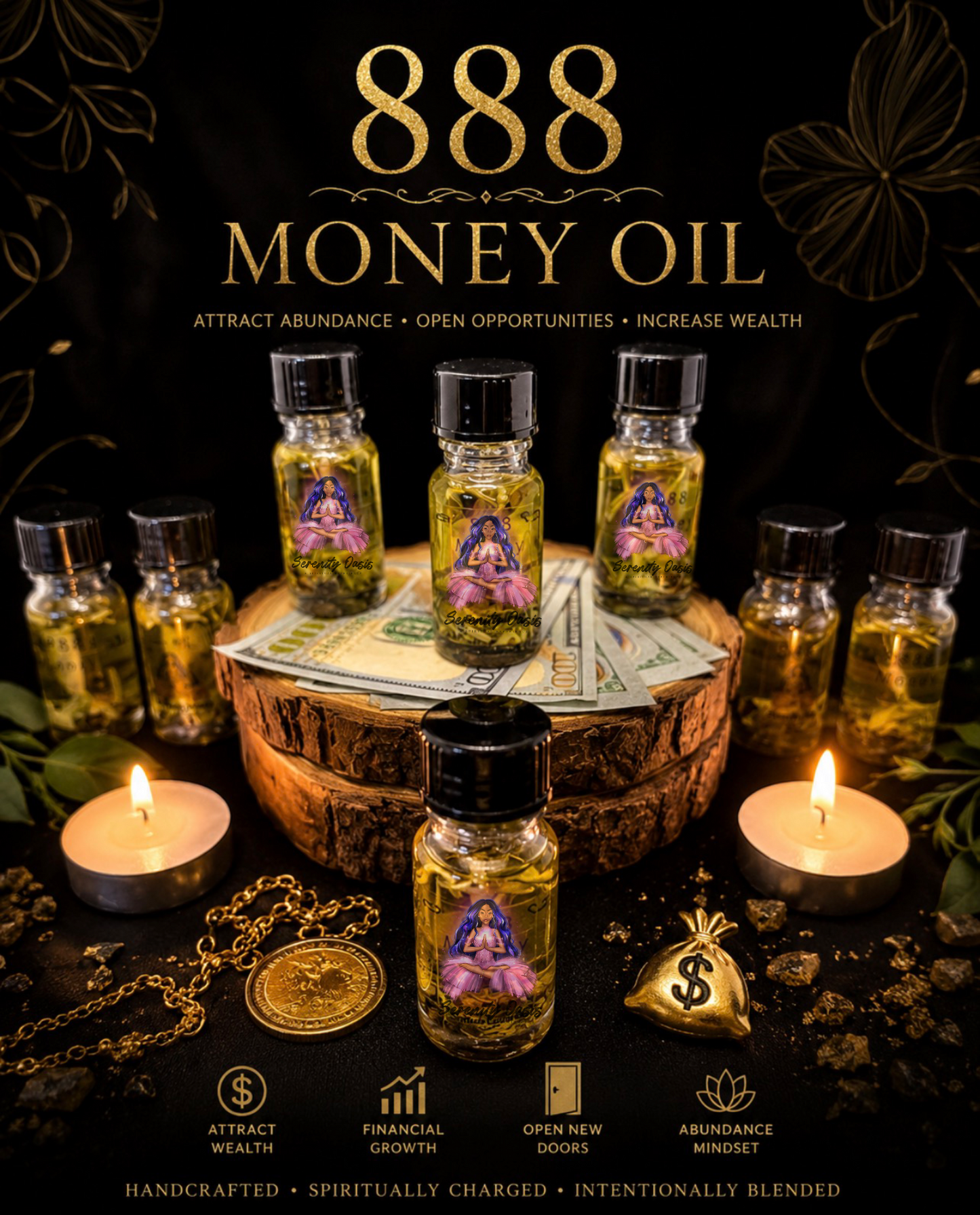 888 Money Drawing Intention Oil