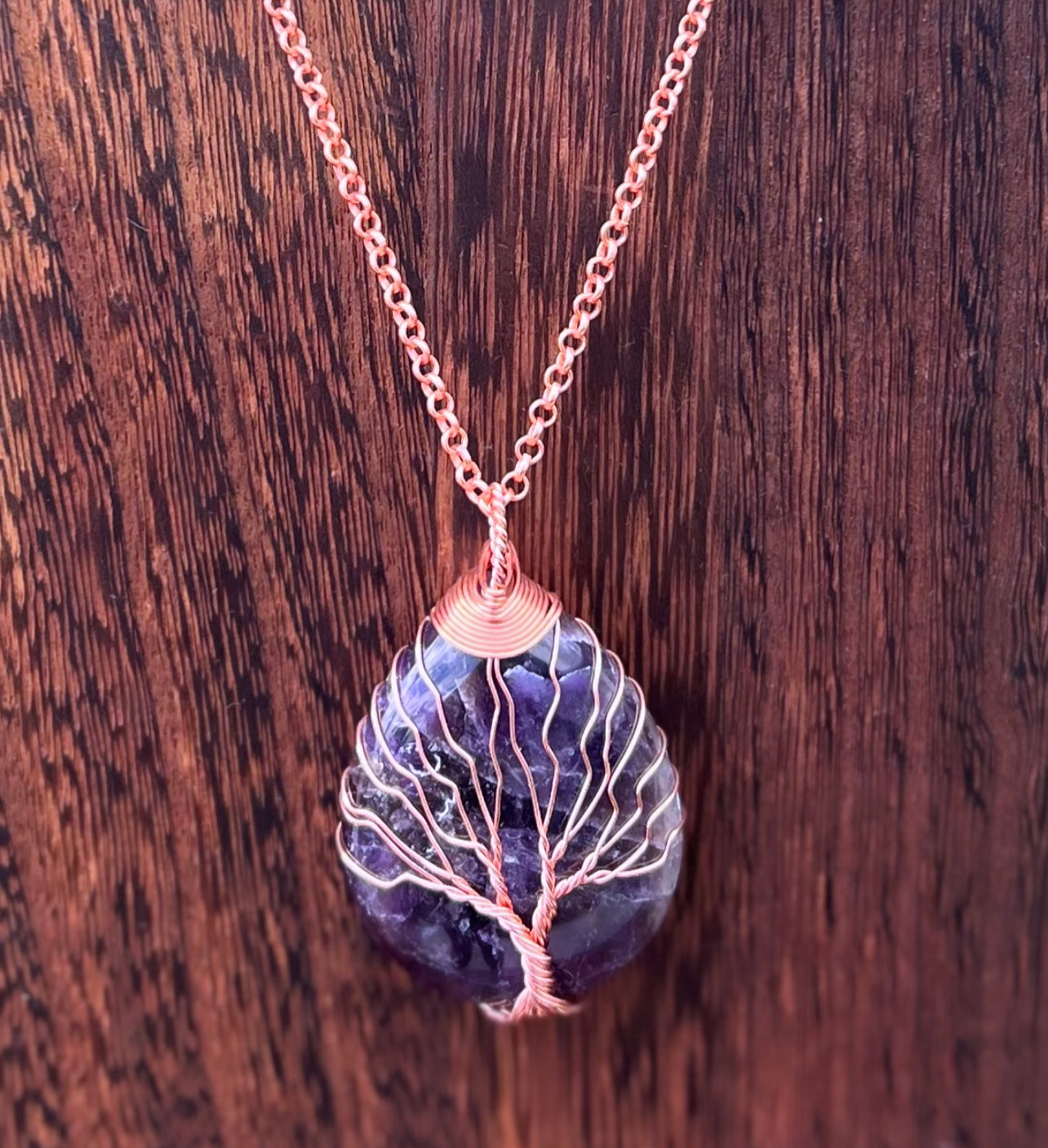 Amethyst Tree of Life Necklace