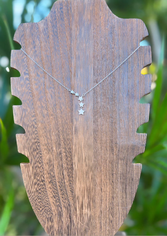 Silver Stars Manifestation Necklace