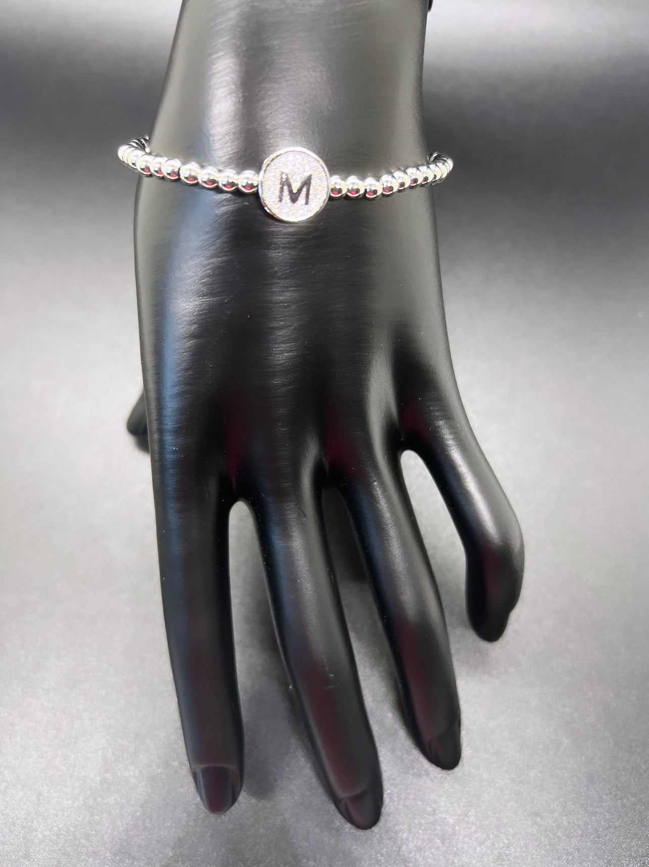 Silver Letter Manifestation Bracelet