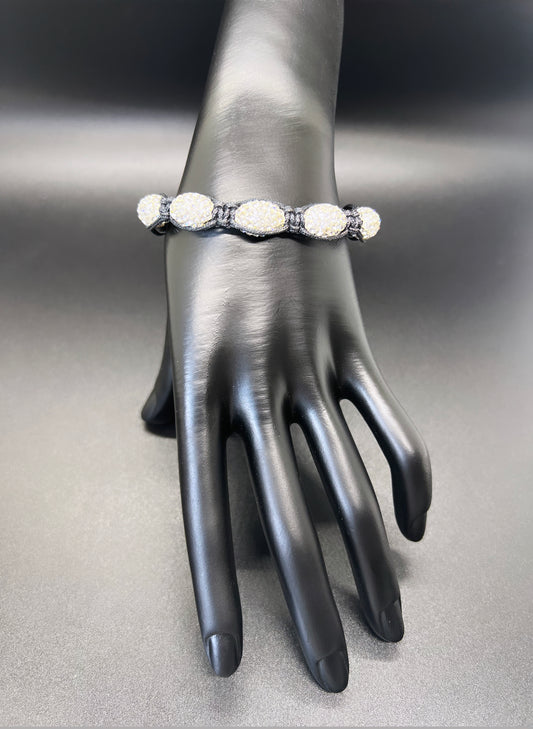 Silver Self Confidence Intention Bracelet
