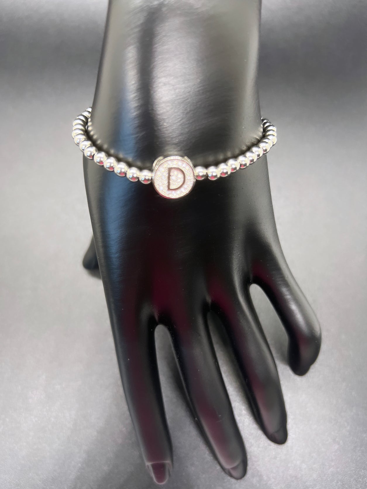 Silver Letter Manifestation Bracelet
