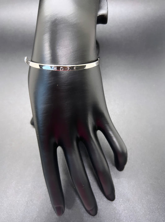 Silver Hope Intention Bracelet